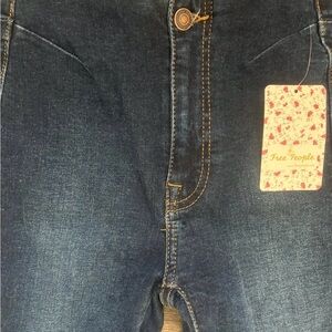 Free People Blue Skinny Jeans